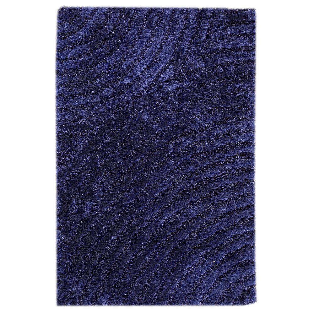 MAT Orange ROCTWEBLU071091 Hand Woven with 100% Polyester Rug in Blue